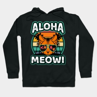 Aloha Meowi-Hawaiian Cat Hoodie